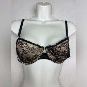 LS TAN/BLK Balconette, 36C *P1000